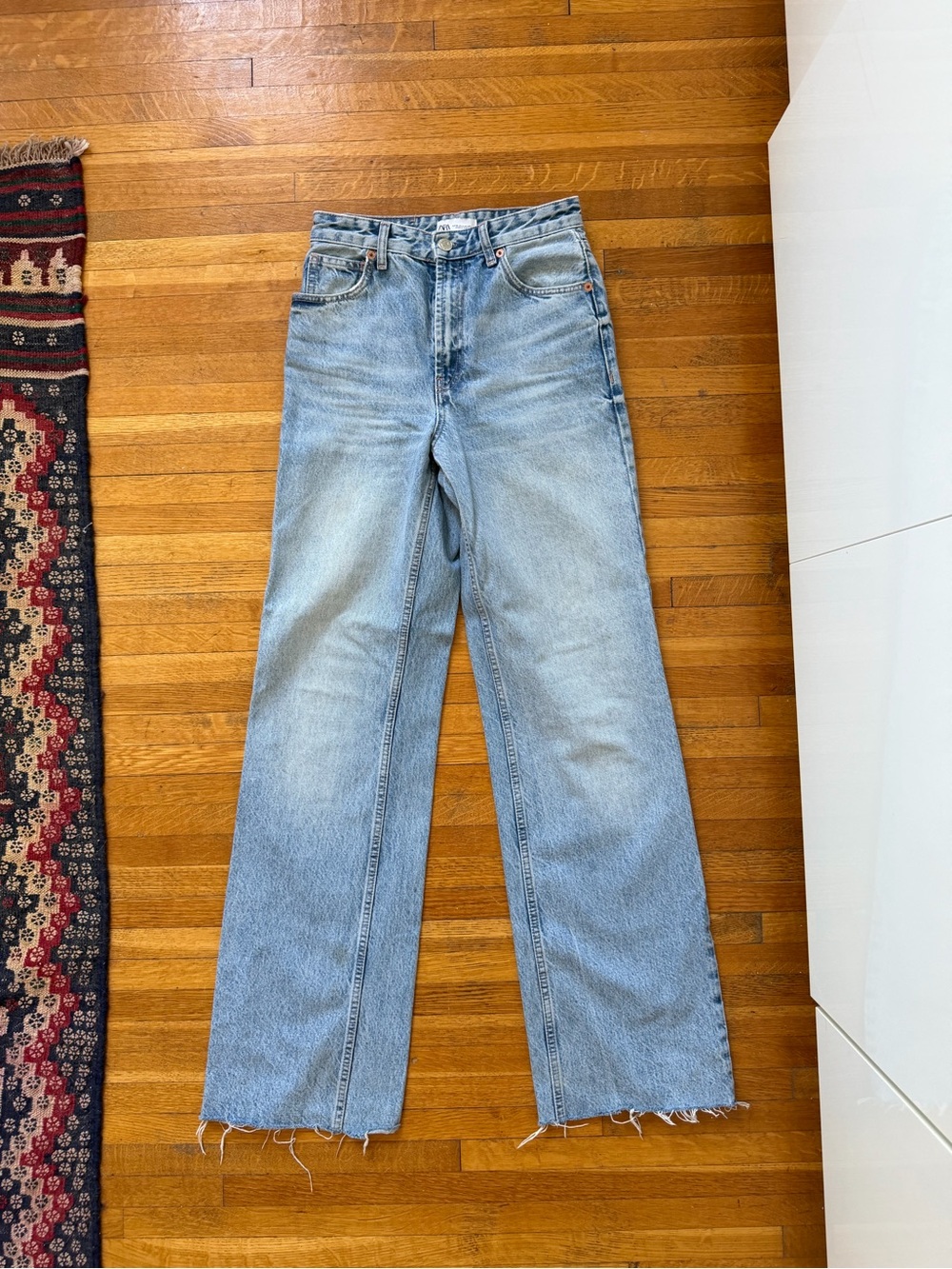 Zara Light Blue Wide-Leg Jeans